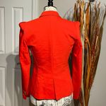 ZARA Vintage Neon Blazer Bright Fit Flare Preppy Tomboy Work Fall Summer Colorful Coastal Western Neon Pop Flashy Photo 2