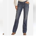 Vintage‎ America Bootcut black Jeans Embroidered Rhinestones Pockets Sz 12P Photo 2