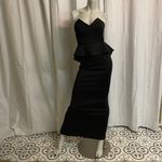 Bebe Beautiful bodycon Black Floor Length Dress C26 Photo 1