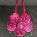 Handmade Pink Skull Flower Hair Accessory Photo 1