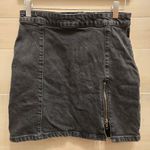 Free People {6}  We The Free Midnight Magic Black Denim Skirt Photo 1