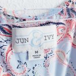 Anthropologie Jun & Ivy Paisley Ruffle Long Sleeve Mini Dress Photo 8