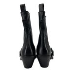 ZARA SRPLS Limited Edition Black Leather Cowboy Boots Size 40 EU 9 US Photo 10