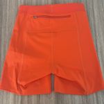 Outdoor Voices NWT SuperForm 5” Logo Waist Bike Shorts Neon Orange Size Small Photo 2