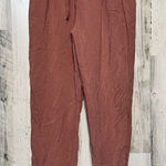 Ambiance Womens comfortable relaxed paper bag pants Size small Pink Photo 0