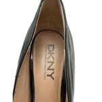 DKNY  Shay Leather & Patent Black High Heel Pumps Size 8.5 Photo 4