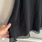 Loft  100% Silk Black Slip Dress Spaghetti Strap Lingerie Sexy Cocktail Party Photo 5