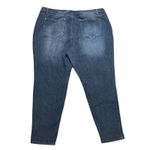 1822 Denim  Adrianna Skinny Women's Size‎ 24W Mid-Rise Dark Wash Distressed Jeans Photo 4
