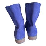 Very Volatile  Blue Suede Boots Size 7.5 Photo 3