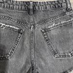 ZARA  Black Distressed Denim Cutoff Low Rise Shorts Womens Size 4 Photo 5
