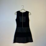 Julie Brown  black leather patch dress Photo 3