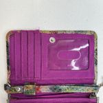 Hobo International Wristlet Key ID Holder Fold Over Snap Snakeskin Embossed Photo 7