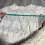 Deletta Anthropologie White Off-Shoulder Lace Trim Top: Small Women’s Photo 5