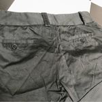 ZARA Black Chino Shorts Rolled Hem Flat Front Back Pockets Casual Classic size L Photo 7