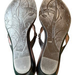 Bandolino  Black Beaded Thong Sandals Photo 6