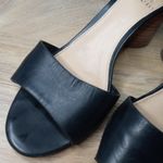 Vince Camuto  Black Leather Open Toe Ankle Strap Block‎ Heel Sandals Size 7.5 Photo 6