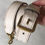 Coach Leather Replacement Strap, NWOT, Brass / Off White Photo 0