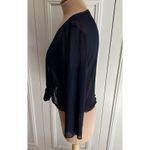 Connected Apparel Vtg  Navy Mesh Shrug‎ Balletcore Fairy Whimsy Photo 3