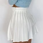 Princess Polly  Rosella Pleated Mini Skirt‎ White NWT 6 Photo 4