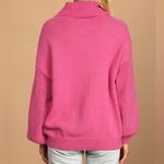 Lulus Committed To Cozy Hot Pink Cowl Neck Sweater Size XS Photo 1