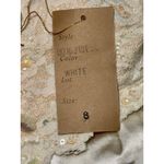 NWT Mandalay White Beaded Lace Sequin Maxi Long Mermaid Evening Gown Dress Sz 8 Photo 12