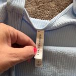 Aeropostale  Light Blue Ribbed Stretch Crop Tank Top Sports Bra Women’s Sz S EUC Photo 3
