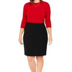 Worthington  Pencil Straight Skirt Classic Black Stretch Women’s Plus Size 16 Photo 7