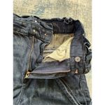 EXPRESS Super High Rise Dark Wash Belted Shortie Cuffed Denim Shorts Size 2 Photo 2