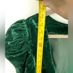 Bridesmaid‎ Green Velvet Dress Black Tie Formal Vintage Size 12 Photo 2