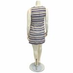 J.Crew  scalloped shift dress blue and cream sz 6 eyelet sleeveless Mini Photo 4