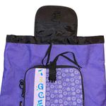 Disney Vintage Winnie the Pooh Kids Tigger Backpack Purple Black Floral Photo 2