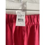 Loft Womens Large Pink Elastic Waist Midi Skirt Tie Waist New Feminine Clean Photo 1