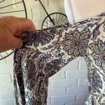 American Eagle flower print mini dress size XS blue on white cottage core Photo 2