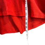 Free People Parisian Nights Top XS Red Orange Ribbed Eyelet Bell Sleeve Bohemian Photo 8