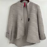 Ic collection textured lag n and look grey Foil Asymmetric Jacket in Gray small Photo 8