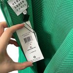 Herve Leger NWT Herringbone Mini Dress Women’s Size Medium Green Bodycon Photo 6