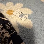 Angie  Black and White Floral Wide Leg Pants Photo 2