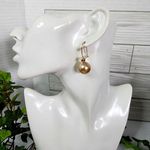 Champagne Pearl Drop Earrings Gold Filled Photo 5