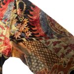 American Vintage 90s Y2K Velvet Dragon Bird Motif Top Medium #15 Photo 6