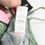 Pretty Little Thing Glitter Dress Womens US 4 Pleated Emerald Green Skater Glam Photo 8