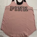 PINK - Victoria's Secret  Pink Graphic Sequin Tank Top Photo 0