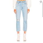 AGOLDE Riley High Rise Straight Crop Jean Shatter Wash- Size 32 Photo 1