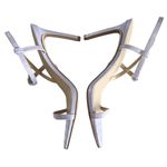 Sam Edelman Doran Misty Lilac Crocodile Strappy Heel Stiletto Sandal Size 9 Photo 2