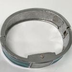 Chico's Chico’s women’s Quartz analog watch 20mm silver blue tone cuff bracelet 7.5” run Photo 5