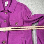 Joie  Medium Jacket Button Boiled Wool Purple Pockets Shacket Womens Long Sleeve Photo 3