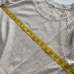 Nine Britton blouse pullover waffled material long sleeve tie at hip size small Photo 4