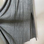 Free People  FP Beach Audrina maxi slit Gray Shirt dress with pockets size S Photo 4