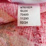 Loft  Textured Linen Blend Maxi Dress Floral Print Strappy Casual Sundress Size 4 Photo 7