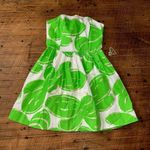 Lilly Pulitzer  Lottie Stinger resort green tropical 2 strapless dress Photo 3