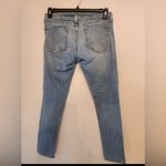 Rag and Bone Jeans Womens 27 Blue Denim Distressed The Dre Slim Fit Low Rise Pants Photo 1